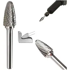 KINDA NICE - 6mm X 12mm Lima Fresa Rotativa Para Metal Taladro Dremel