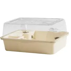 SUKEA - Jaula Para Hamster Con Casa Y Accesorios Beige