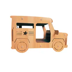SUKEA - Rascador Y Cama Para Gatos Diseño Carro De Madera