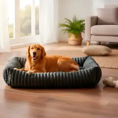 HOMEBRANDT - Cama Para Perro Lavable Antideslizante Y Tela Pola 109x76cm