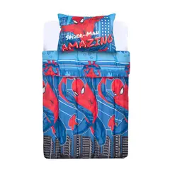 MASHINI - Plumón 1.5 Plazas Spiderman Azul