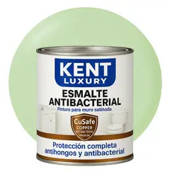 KENT - ESMALTE AGUA SATINADO.- Antibacterial - 1L VERDE PISTACHO CLARO