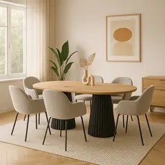 MEDULAR - Mesa de comedor Palisade 6 personas lenga