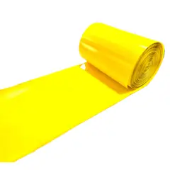 GENERICO - Cinta señalizadora amarilla plástica de15 cms x 350 mts rollo 5 kilos