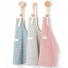 OASIS - Pack De 3 Delantales De Algodón Y Lino Cocina Barbero Pintor