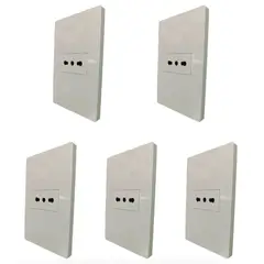 WANT - Pack x5 Tomacorriente Enchufe Simple 16A Certificado SEC Blanco