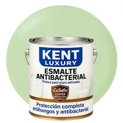 KENT - ESMALTE AGUA SATINADO- Antibacterial - 4L VERDE PISTACHO CLARO