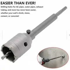 KP - Sierra Copa Diamantada 75mm Concreto Más Guía Sds 300mm