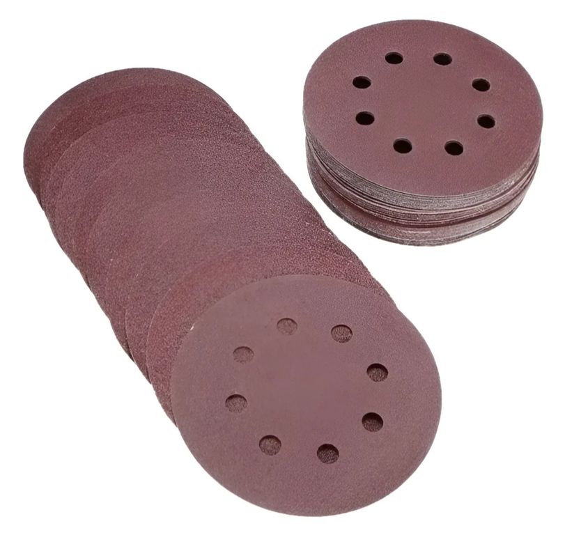 50 Lijas Circulares Lijadora Roto Orbital 80-320 Grit Velcro