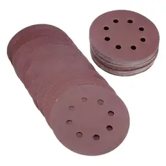 GENERICO - 50 Lijas Circulares Lijadora Roto Orbital 80-320 Grit Velcro