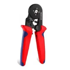 GENERICO - Crimpadora de terminales kit 2000 piezas pinza crimpadora terminales prensar cables ajustable Proway rojo y negro