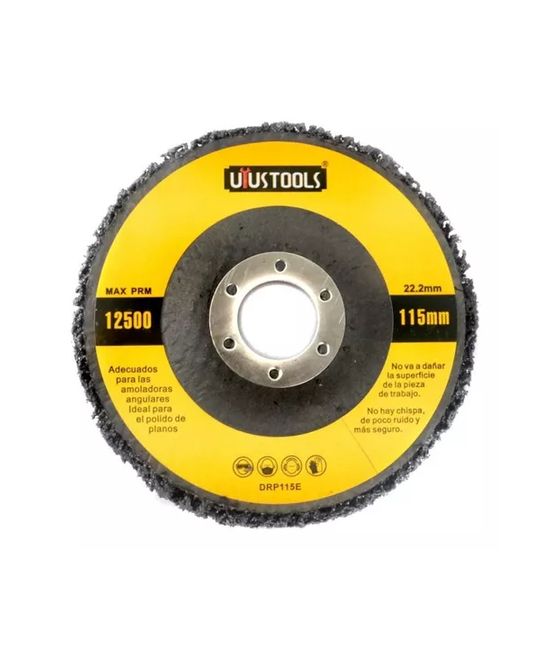 Disco pulir removedor pintura óxido 4 12 115mm esmeril negro DRP115E