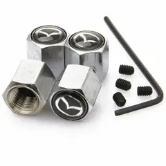 GENERICO - Set 4 Tapa Valvulas Anti Robo para Mazda