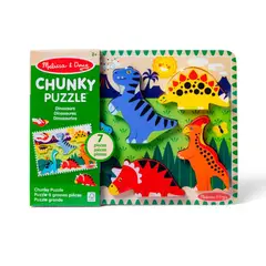 MELISSA & DOUG - Puzzle didáctico Melissa and Doug 7 piezas dinosaurios