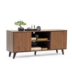 MEDULAR - Rack tv Atacama alto line nogal