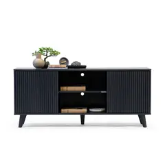 MEDULAR - Rack tv Atacama alto line black