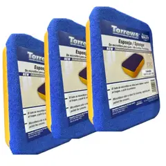 GENERICO - Set 3 Esponja + Microfibra Profesional Torrews