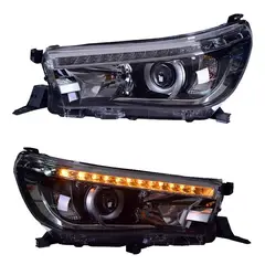 TOYOTA - Focos Opticos Delanteros LED Hilux 2016-2024 Pack