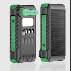 CAMPSOR - BATERIA PORTATIL SOLAR CON MANIVELA MANUAL XWD-2201B 20000 mAh