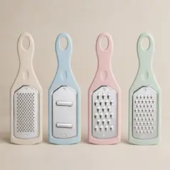 HOMESTAR - Set de ralladores y rebanadores de cocina 4 piezas