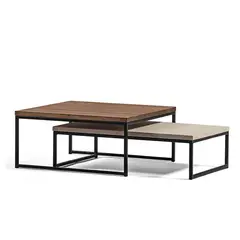 MEDULAR - Mesa de centro Duo wood