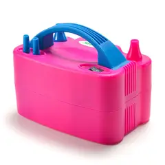 GENERICO - Inflador De Globos Eléctrico 2 Inyectores Rosado Premium