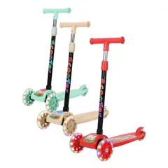 GENERICO - Scooter monopatín plegable altura ajustable luces niños COLORES