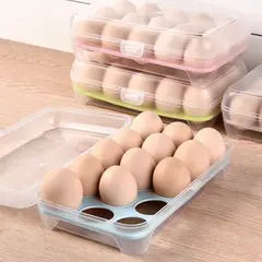 HOMESTAR - Organizador de Huevos con Tapa - 15 Unidades