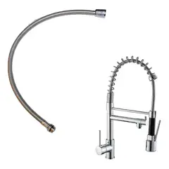 KUANGYE - Repuesto Manguera Flexible Llave Monomando Resorte Cocina