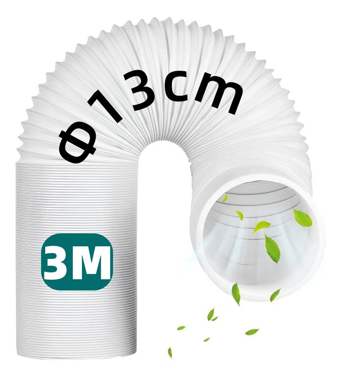 Tubo O Manga Aire Acondicionado PVC Portátil Universal 13cmx3m flexible C alambre