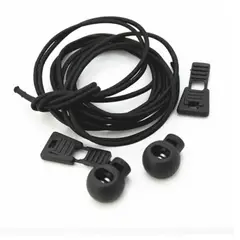 GENERICO - Par De Cordones Zapatillas Bloqueo Running Negro