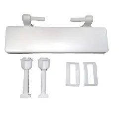GENERICO - Kit Asiento Tapa Wc Aquakit Bisagra Larga Facil Instalacion