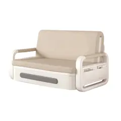 GENERICO - Futón Steel Blanco Beige