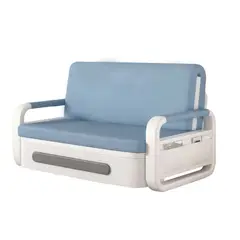 GENERICO - Futón Steel Blanco Celeste