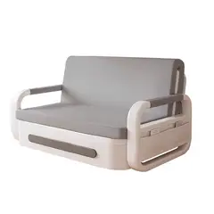 GENERICO - Futón Steel Blanco Gris