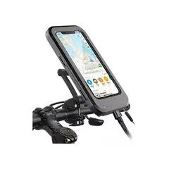 GENERICO - Porta Soporte De Celular Bicicleta Y Moto Impermeable Negro
