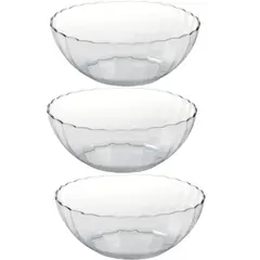 MARINEX - Pack 3 Ensaladeras BOWL De 2 Litros Bella Vidrio