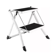 GENERICO - Escalera plegable ultra compacta color blanco