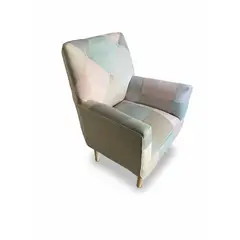 GENERICO - Poltrona individual Sonica Patchwork de 75 x 75 x 95 cm