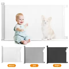 ZSPK - Puerta Retráctil de Seguridad de Malla para Niños y Mascotas