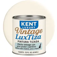KENT - Pintura Tizada Mate Vintage LuxTiza - 1L - BLANCO NOSTALGIA