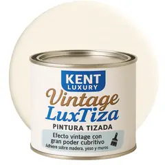 KENT - Pintura Tizada Mate Vintage LuxTiza - MEDIO GALÓN - BLANCO NOSTALGIA