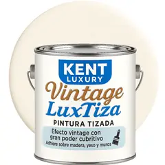 KENT - Pintura Tizada Mate Vintage LuxTiza - GALÓN - BLANCO NOSTALGIA
