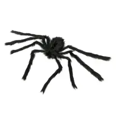 HALLOWEEN - ARAÑA NEGRA GIGANTE PELUDA 2M