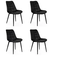 CORI CORI - Pack 4 Sillas Capitonne Top Black