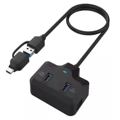ONTEN - Hub 4 en 2 USB-C/USB-A de 4 Puertos USB 3.0