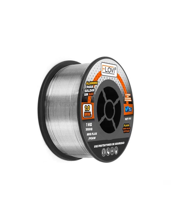 Alambre MIG flux core 1 mm 1 kilo para soldar sin gas