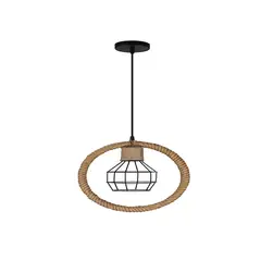 WANT - LAMPARA COLGANTE ESTILO RUSTICO PORTA E27