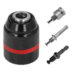 GENERICO - Mandril 13mm 3 Adaptadores Atornillador, Taladros De Impacto