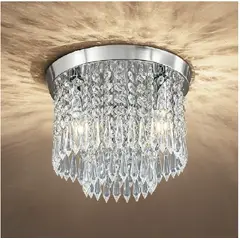 TATEE - Lámpara luces de techo araña de cristal Blanco